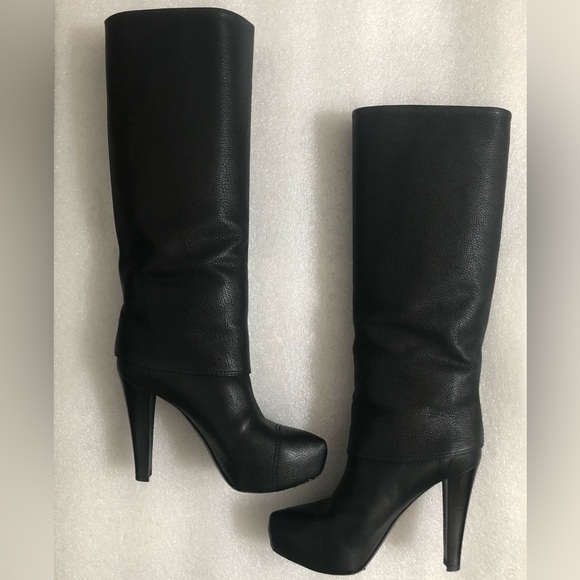 Louis Vuitton Knee High Black Boots High Heels size US size 5 / EU 35.5 - Picture 3 of 16